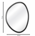 Espelho Decorativo Orgânico Preto 58x70 cm Eg
