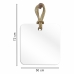 Espelho Decorativo Hole Alça Sisal 50x50cm Quadrado