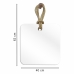 Espelho Decorativo Hole Alça Sisal 40x40cm Quadrado