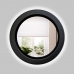 Espelho Decorativo Call Preto Led 60cm Redondo
