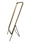 Espelho de Chão Urban Dourado 150x40cm Retangular Cantos