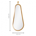 Espelho Emoldurado Pendulo Tauar&iacute; 142x55cm 