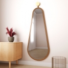 Espelho Emoldurado Pendulo Tauar&iacute; 142x55cm 